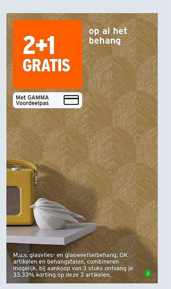 2+1 GRATIS op al het behang