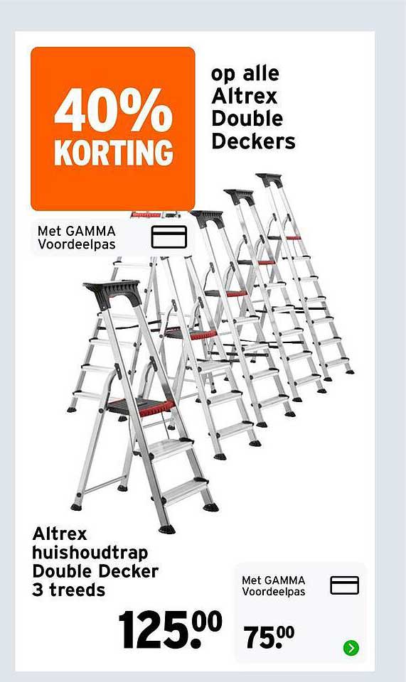 40% korting op alle Altrex Double Deckers