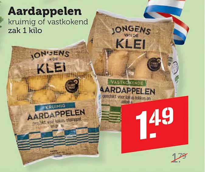 Aardappelen kruimig of vastkokend zak 1 kilo