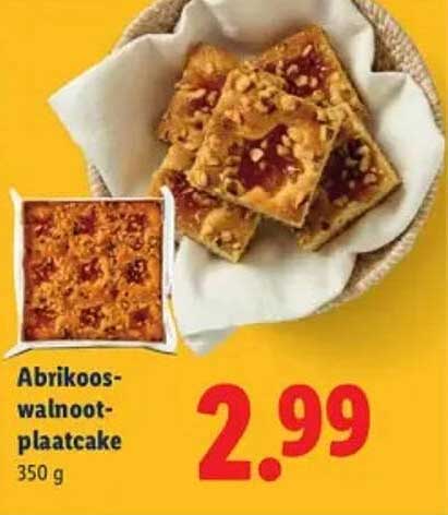 Abrikoos-walnoot-plaatcake
