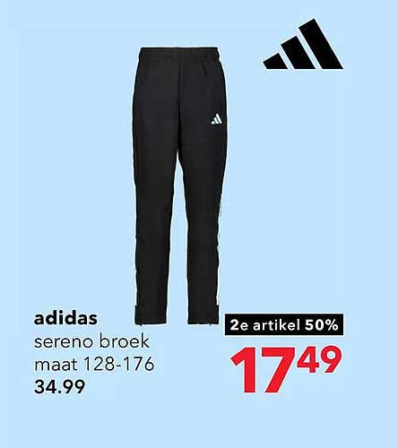 adidas sereno broek maat 128-176 2e artikel 50%
