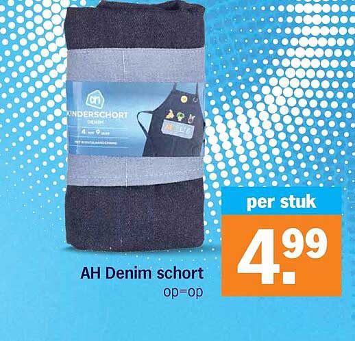 AH Denim schort