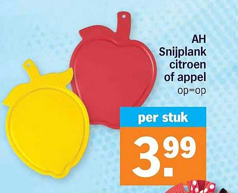 AH Snijplank citroen of appel op=op