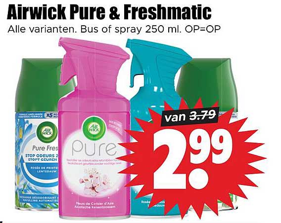 Airwick Pure & Freshmatic OP=OP