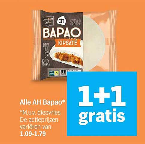 Alle AH Bapao* 1+1 gratis