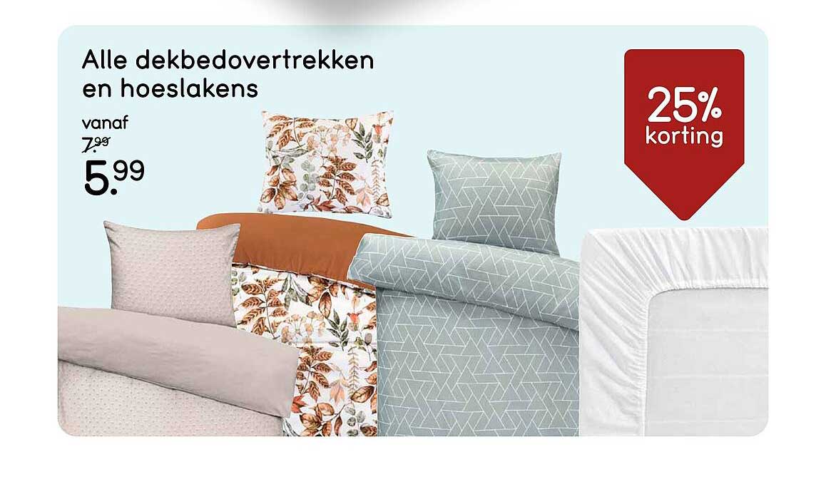 Alle dekbedovertrekken en hoeslakens