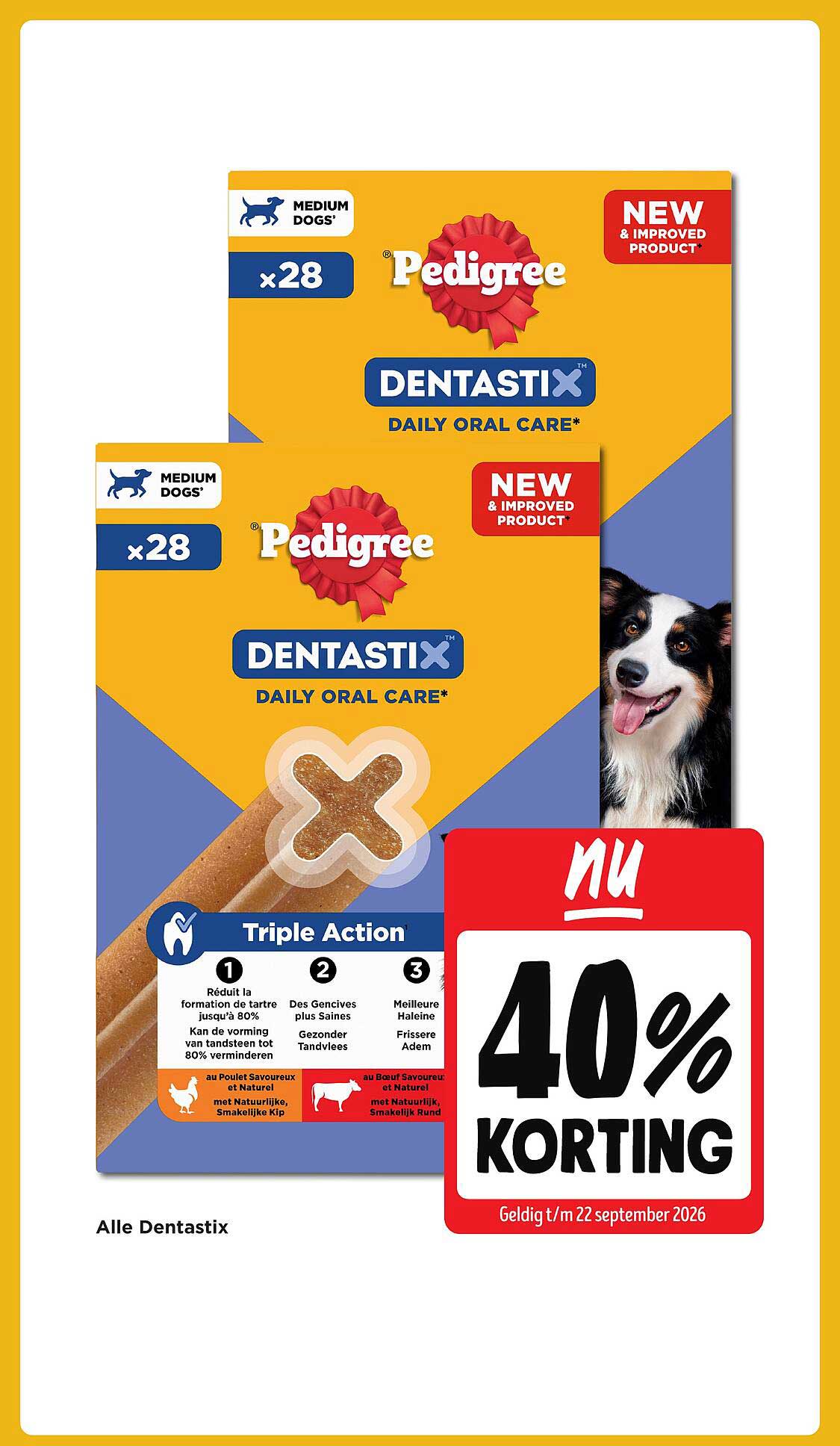 Alle Dentastix 40% KORTING