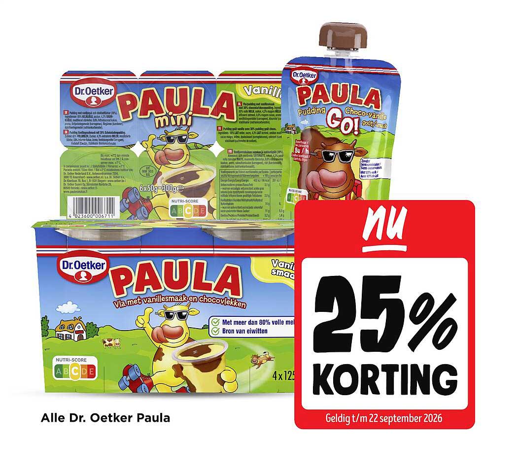 Alle Dr. Oetker Paula 25% korting