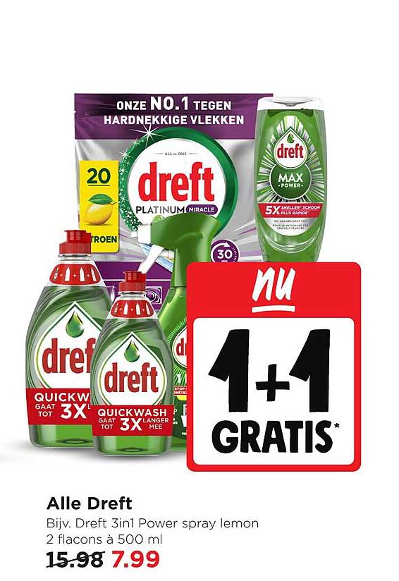 Alle Dreft 1+1 GRATIS