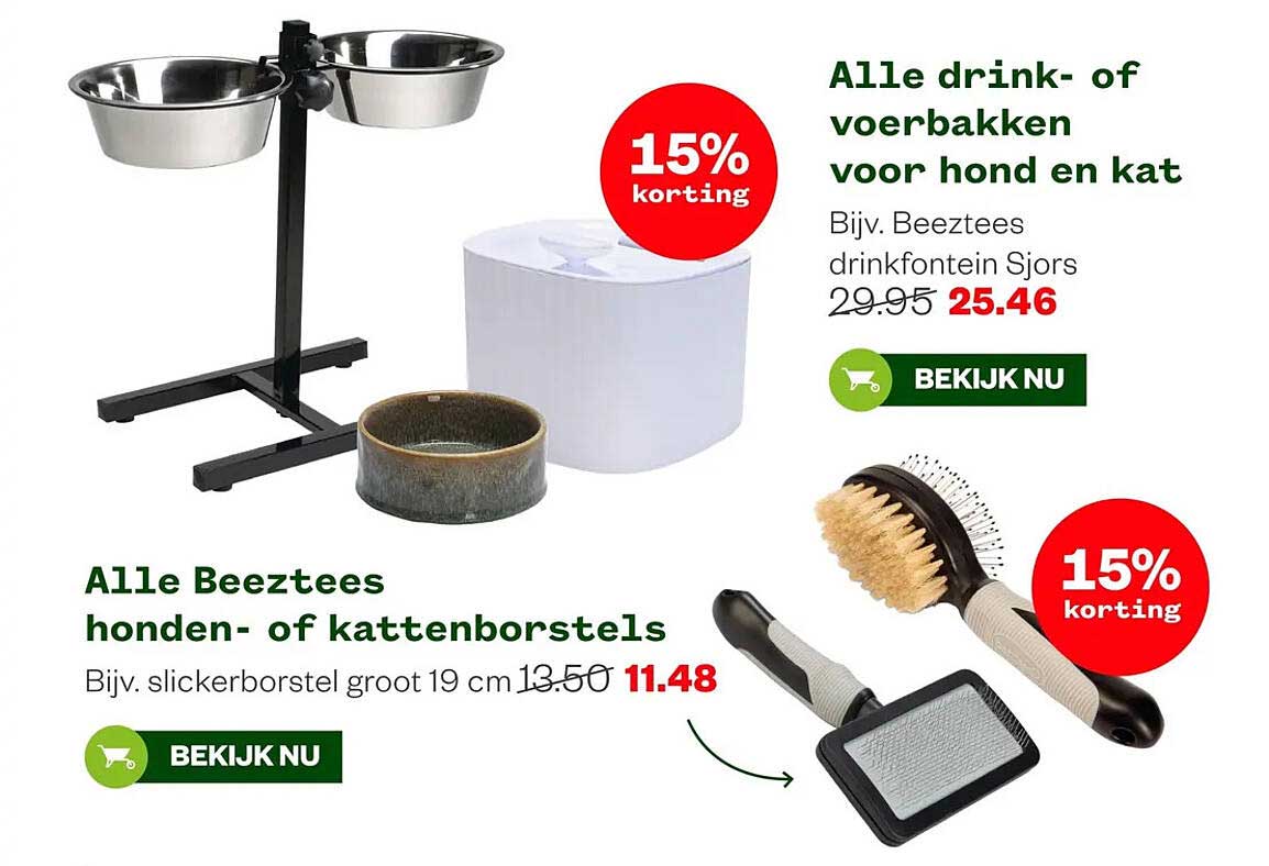 Alle drink- of voerbakken voor hond en kat