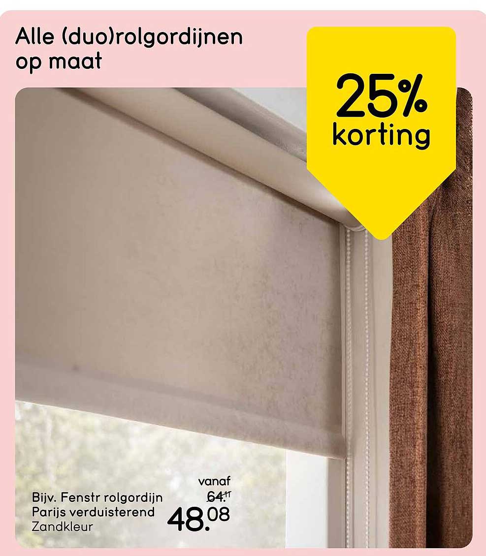 Alle (duo)rolgordijnen op maat