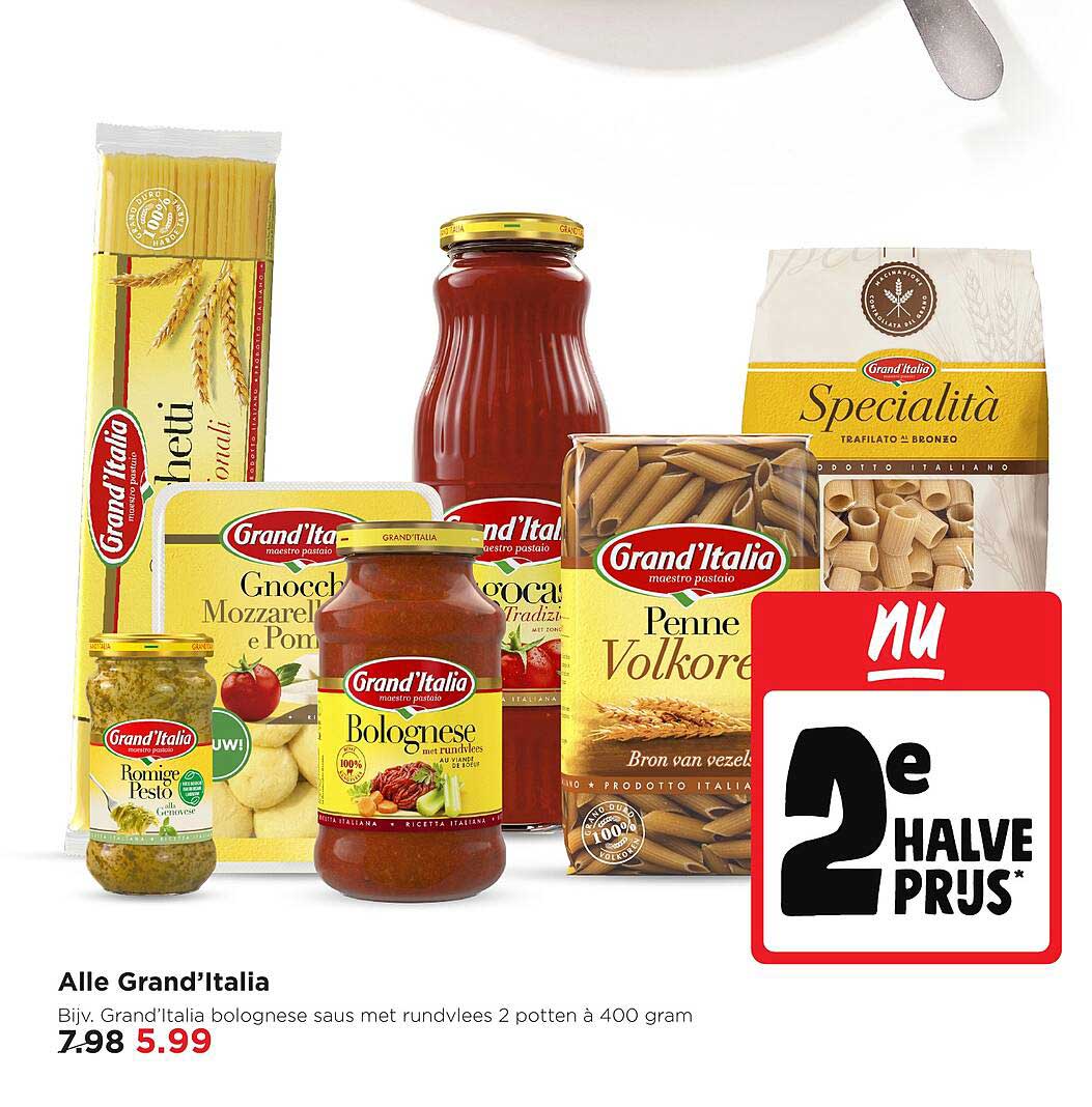 Alle Grand'Italia 2e halve prijs