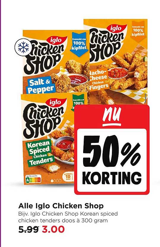 Alle Iglo Chicken Shop - Nu 50% korting