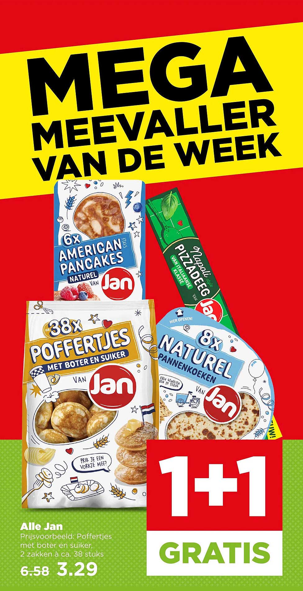 Alle Jan 1+1 gratis