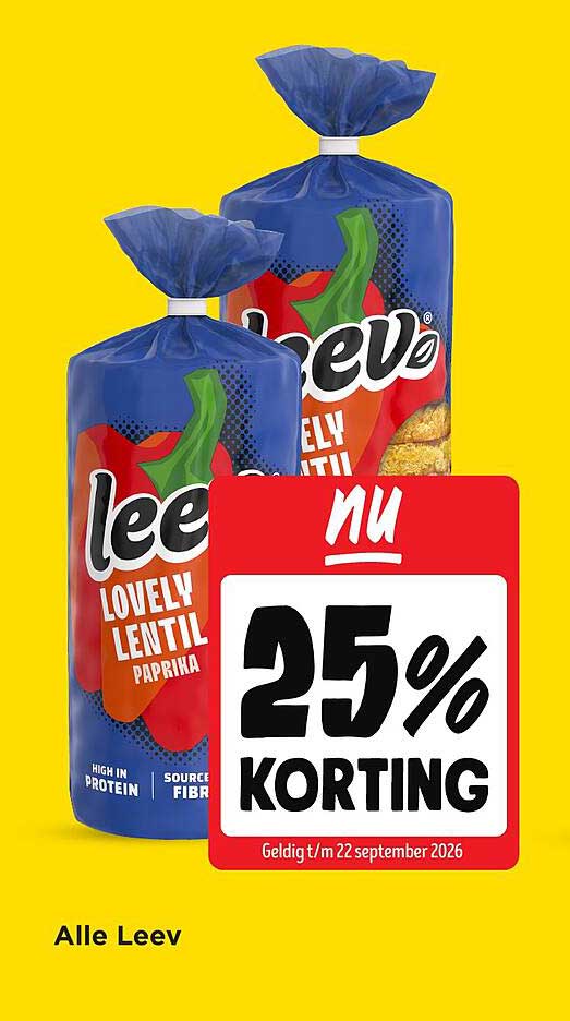 Alle Leev 25% KORTING