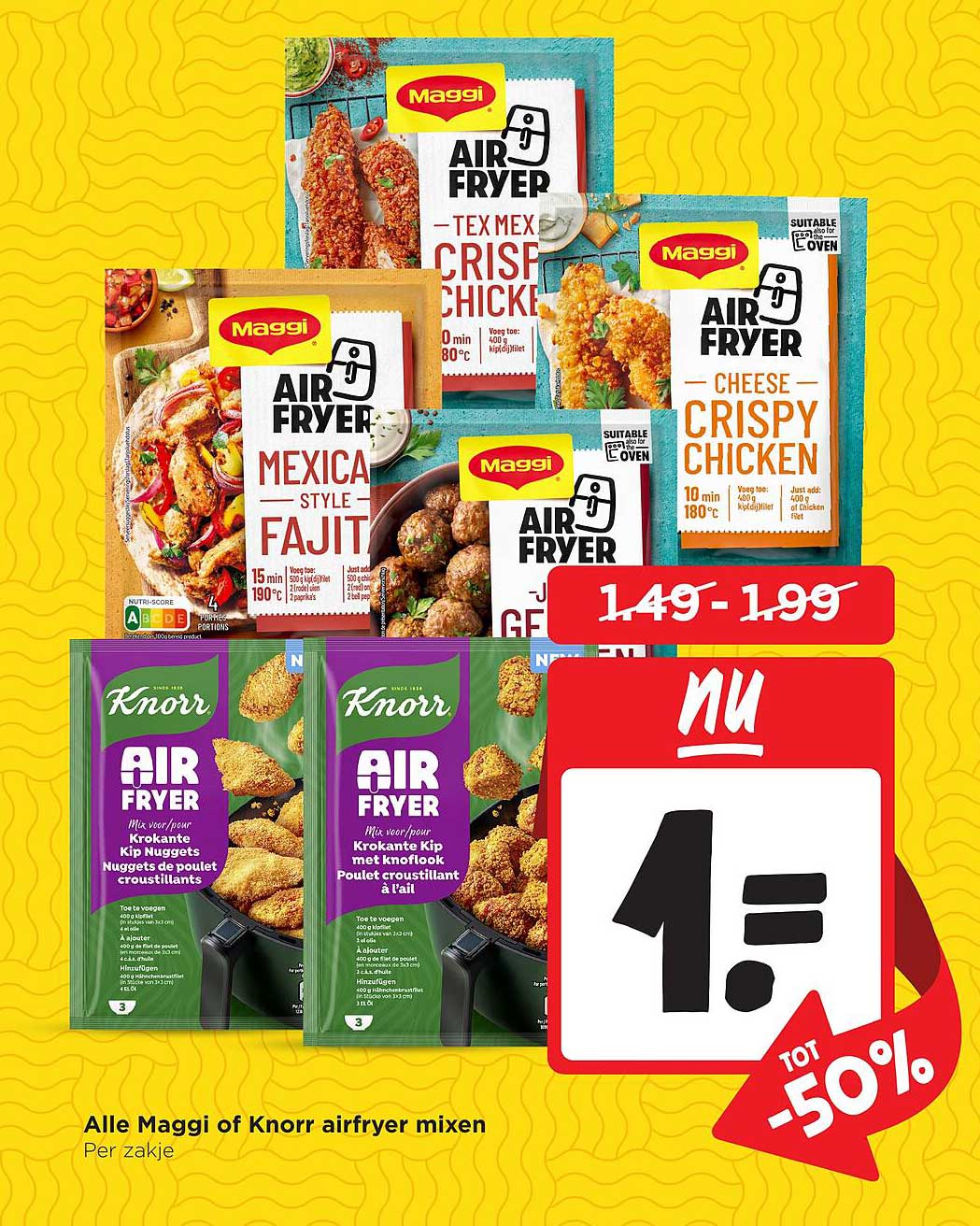 Alle Maggi of Knorr airfryer mixen