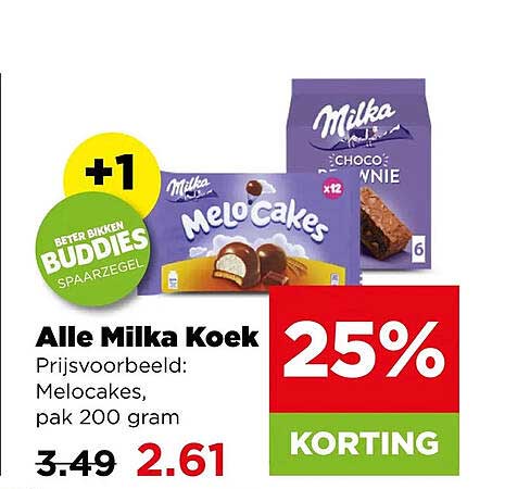 Alle Milka Koek 25% KORTING
