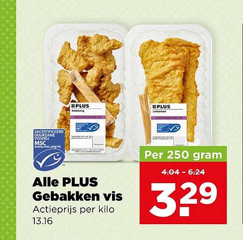 Alle PLUS Gebakken vis