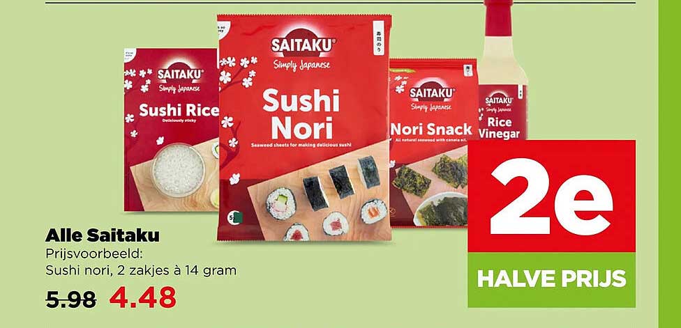 Alle Saitaku 2e halve prijs