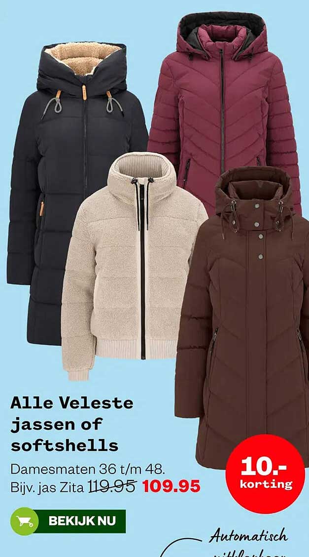 Alle Veleste jassen of softshells