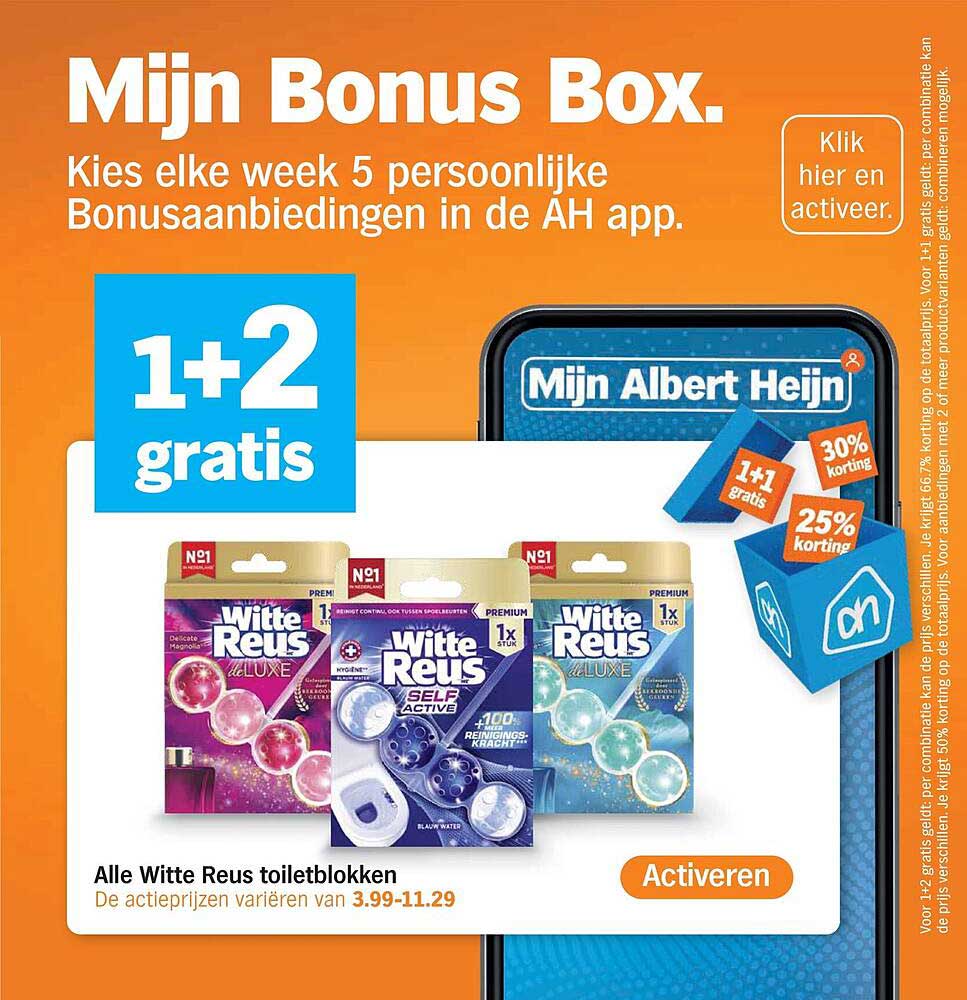 Alle Witte Reus toiletblokken 1+2 gratis