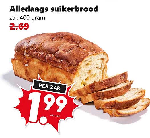 Alledaags suikerbrood zak 400 gram