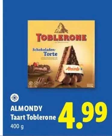 ALMONDY Taart Toblerone 400 g