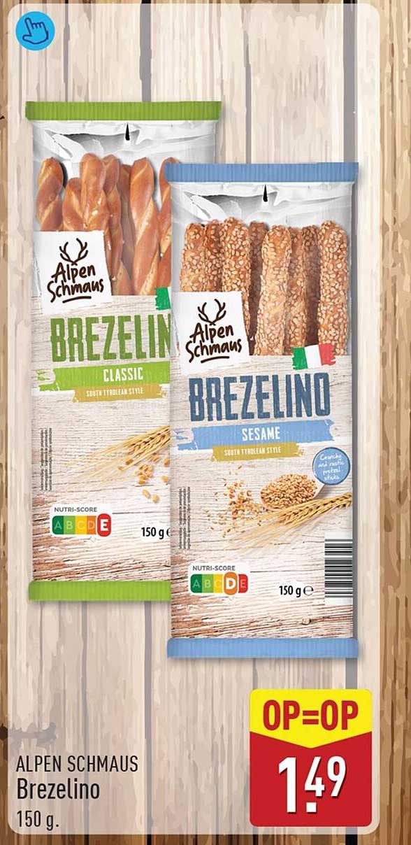 ALPEN SCHMAUS Brezelino 150 g. OP=OP