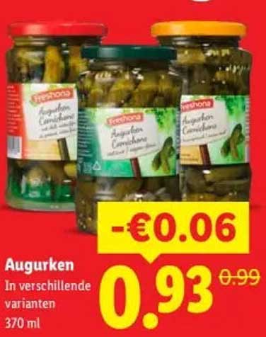 Augurken In verschillende varianten 370 ml