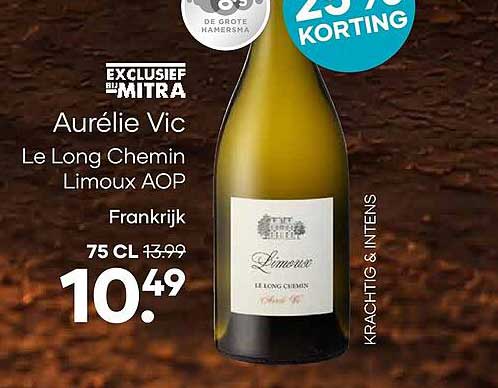 Aurélie Vic Le Long Chemin Limoux AOP Frankrijk 75 CL 25% KORTING