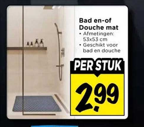 Bad en-of Douche mat