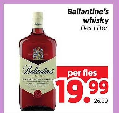 Ballantine's whisky Fles 1 liter