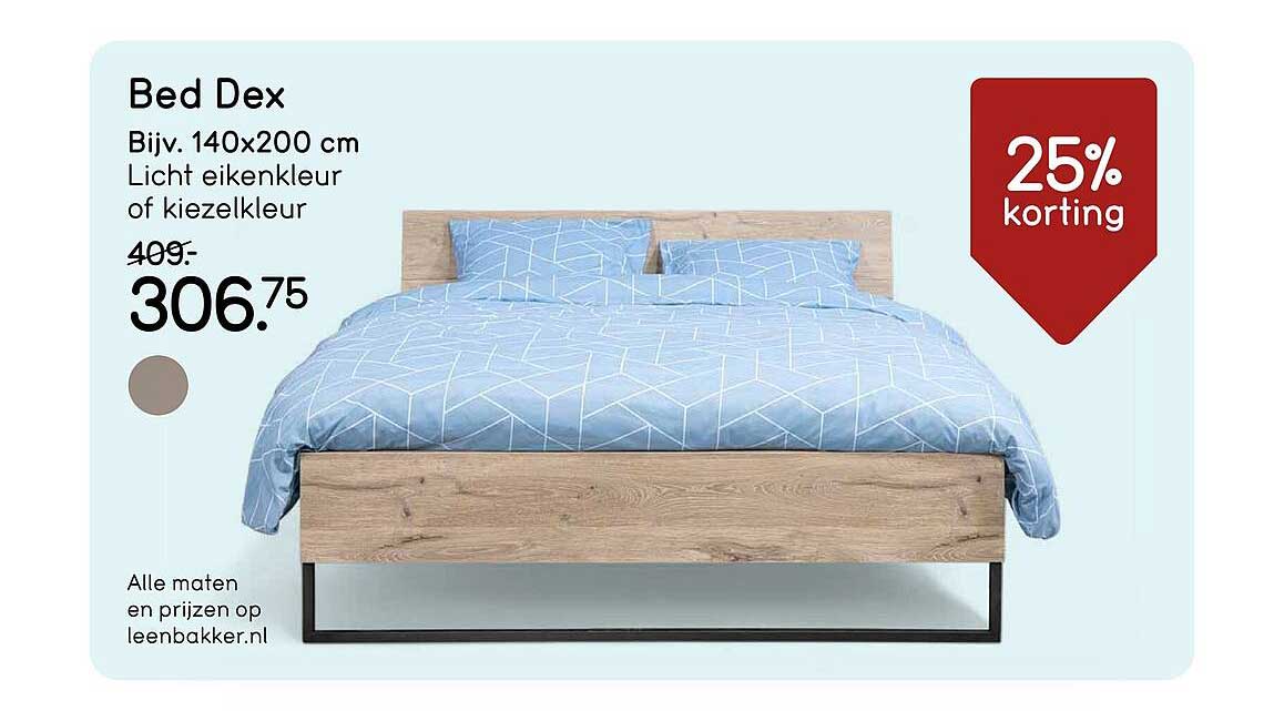 Bed Dex 25% korting