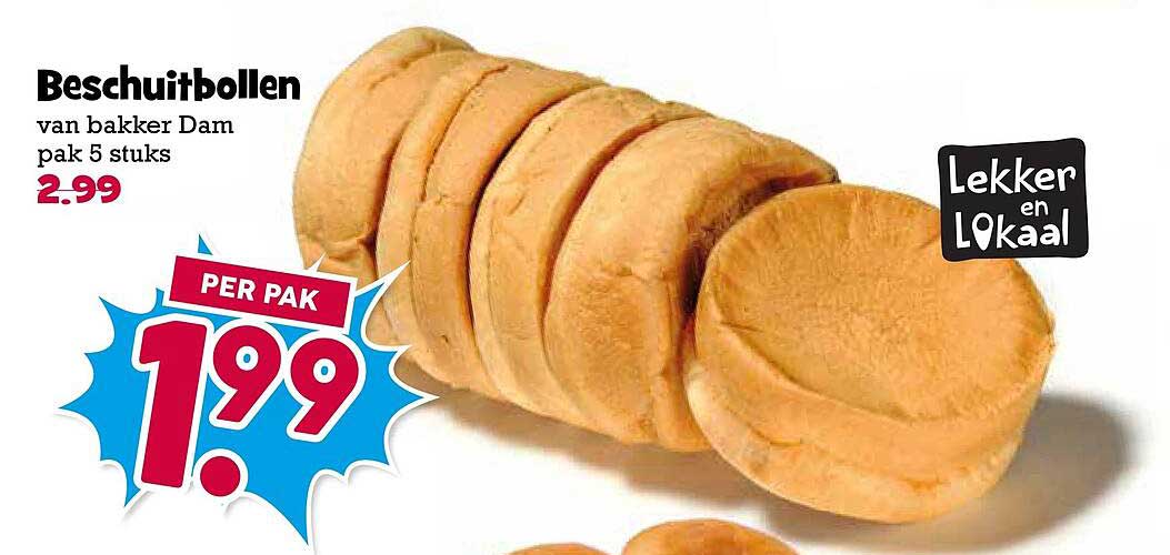Beschuitbollen van bakker Dam pak 5 stuks