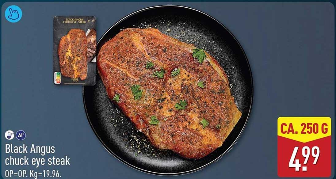 Black Angus chuck eye steak
