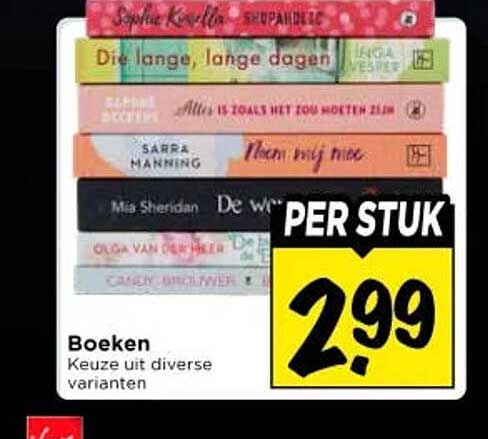 Boeken Keuze uit diverse varianten PER STUK