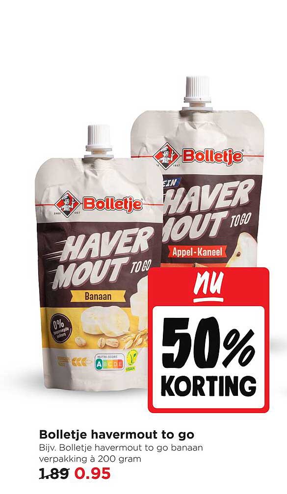 Bolletje havermout to go