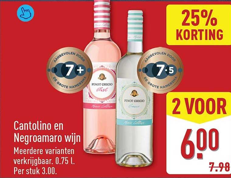 Cantolino en Negroamaro wijn