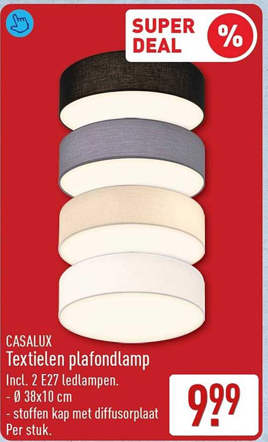 CASALUX Textielen plafondlamp