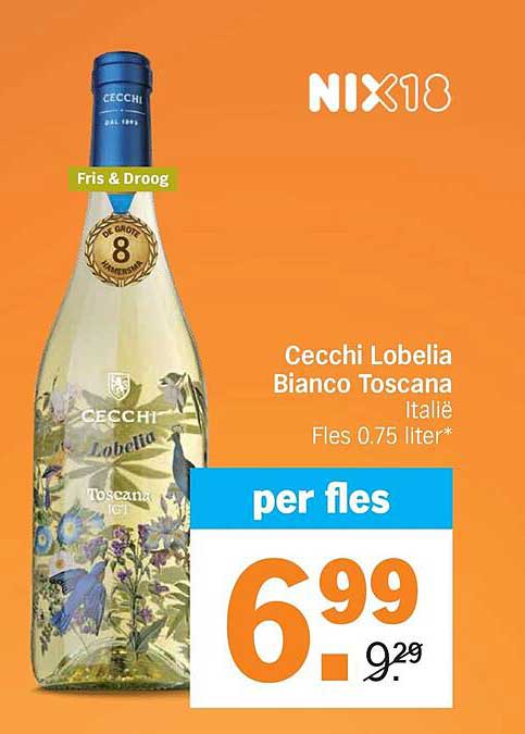 Cecchi Lobelia Bianco Toscana Italië Fles 0.75 liter per fles