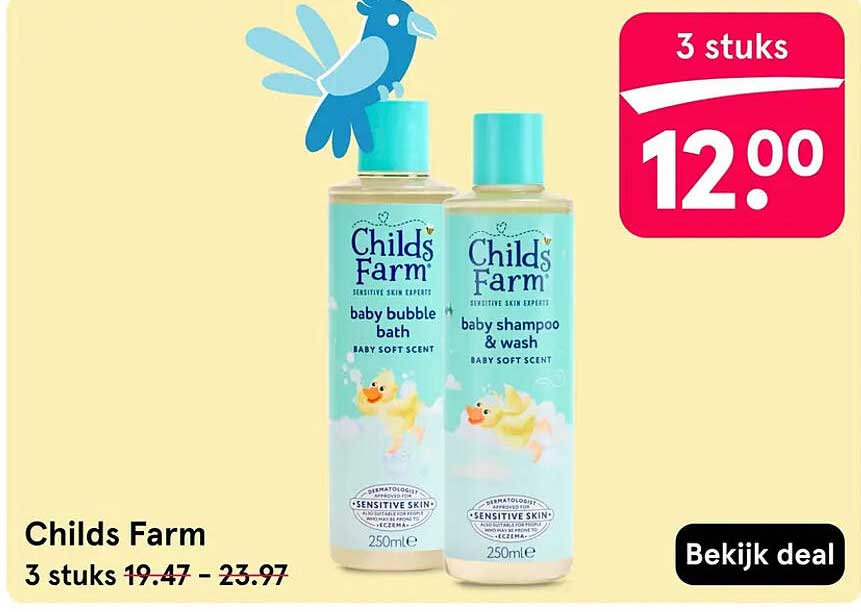 Childs Farm 3 stuks