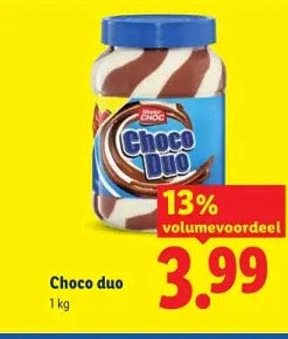 Choco duo 13% volumevoordeel