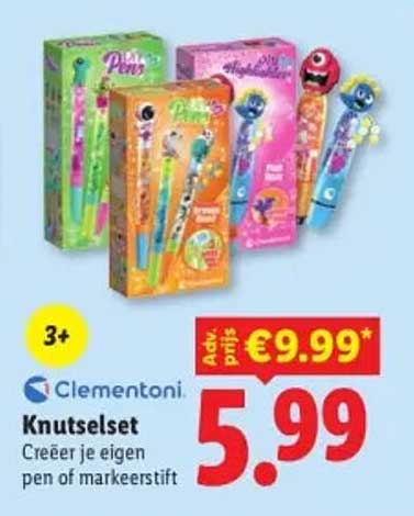 Clementoni Knutselset Creëer je eigen pen of markeerstift