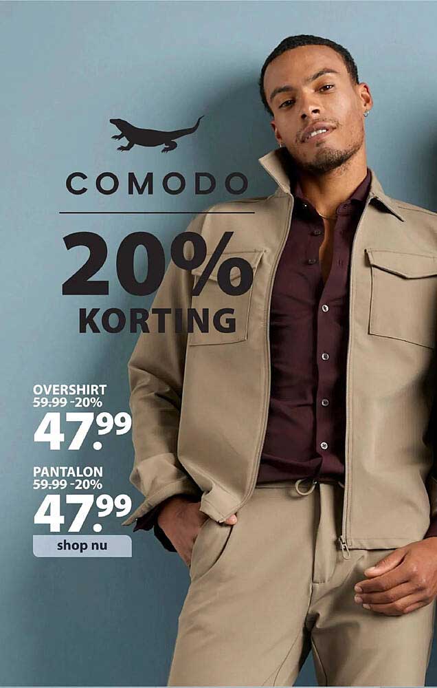 COMODO 20% KORTING