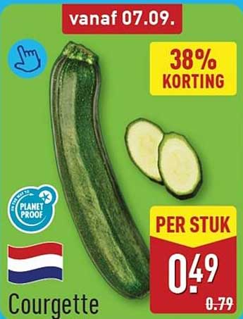 Courgette 38% KORTING