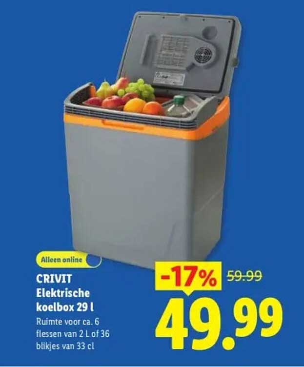 CRIVIT Elektrische koelbox 29 l Alleen online -17%