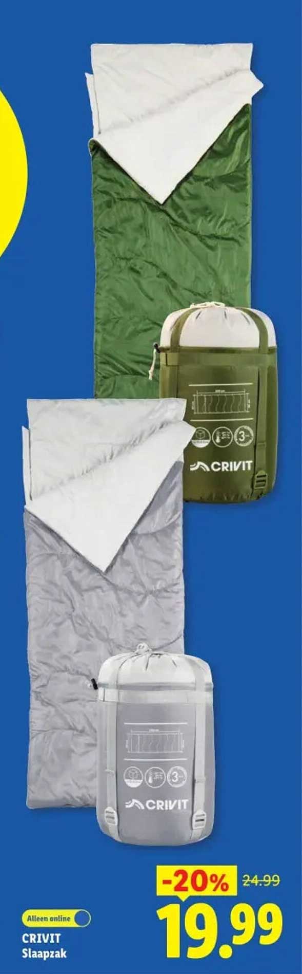 CRIVIT Slaapzak -20%
