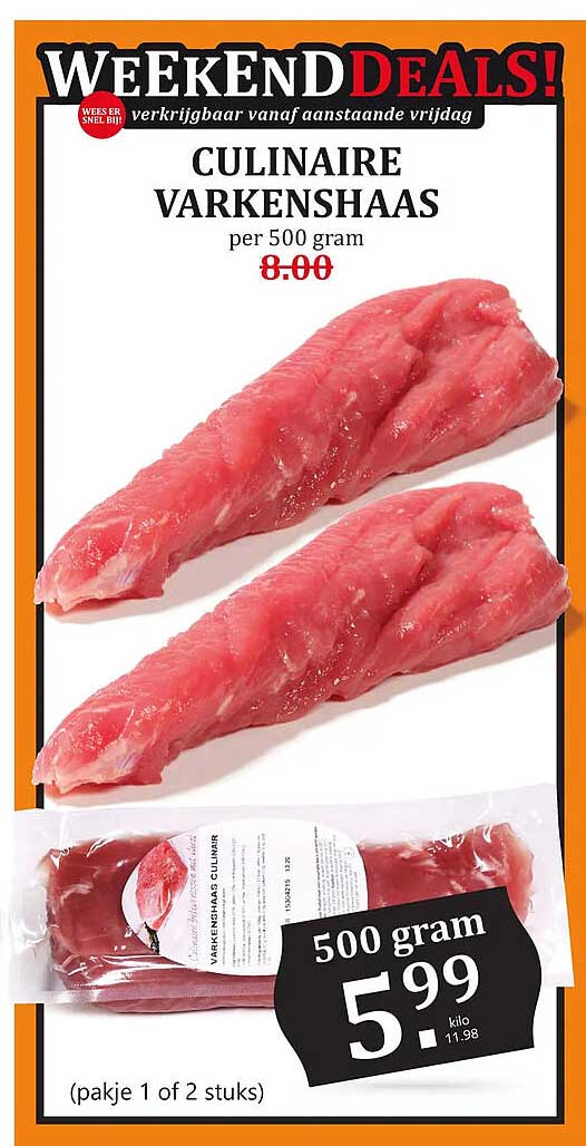 Culinair varkenshaas