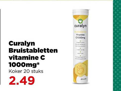 Curalyn Bruistabletten vitamine C 1000mg*