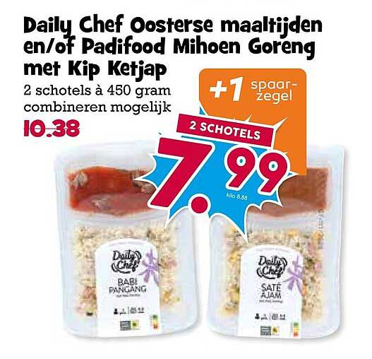 Daily Chef Oosterse maaltijden en/of Padifood Mihoen Goreng met Kip Ketjap